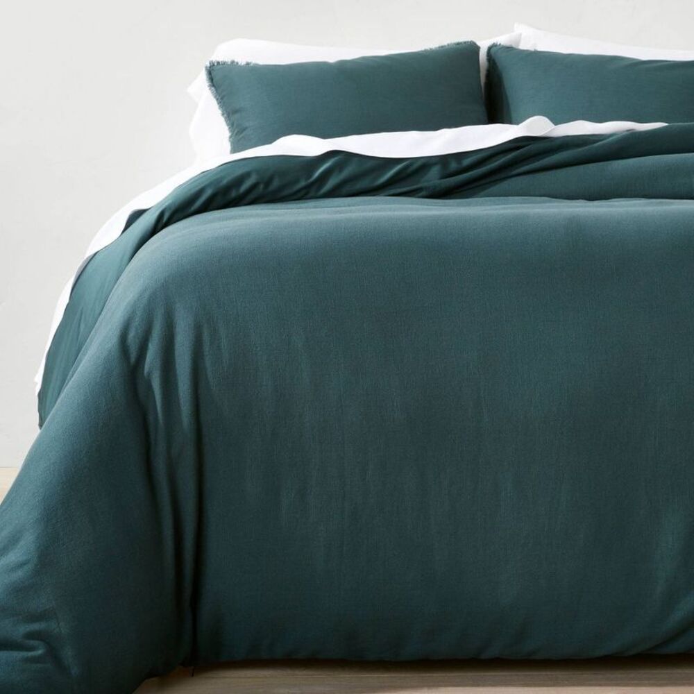 Casaluna Teal Green Cotton Comforter Set